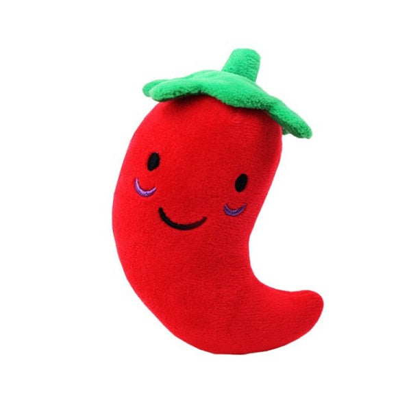 Jouet en peluche piment rouge