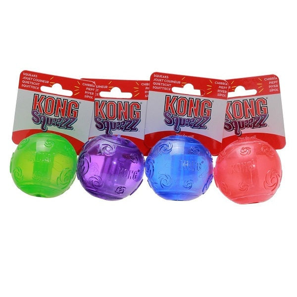 KONG Squeezz  Balle Assorti multicolore couineur