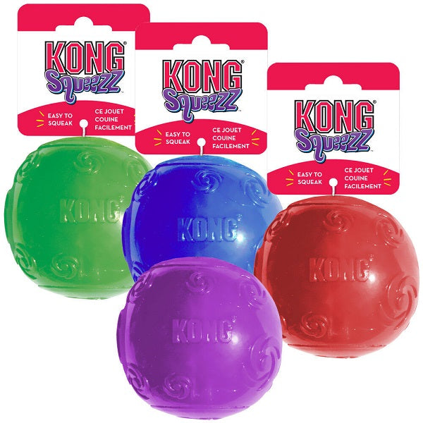 KONG Squeezz  Balle Assorti multicolore couineur