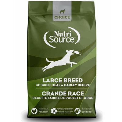 NutriSource Choice nourriture pour chien grande race recette de farine de poulet et d'orge 40lb