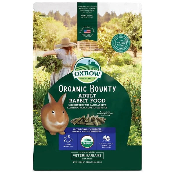Oxbow Organic Bounty Nourriture Pour Lapin 3lbs - La boite à Penny