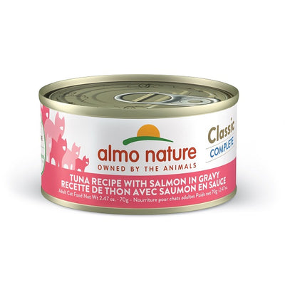 Almo Nature Classic Chat - Recette de Saumon et thon en sauce 70g