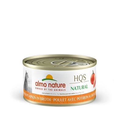 Almo Nature Hqs Natural Chat - Poulet Et citrouille Au Bouillon 70g