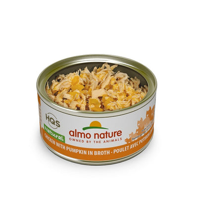 Almo Nature Hqs Natural Chat - Poulet Et citrouille Au Bouillon 70g