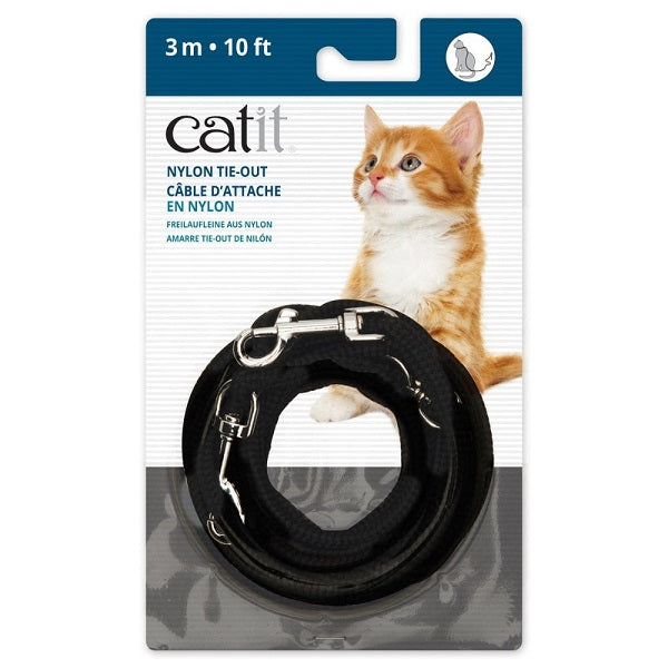 Catit Cable d'attache pour chat en nylon de 10 pieds