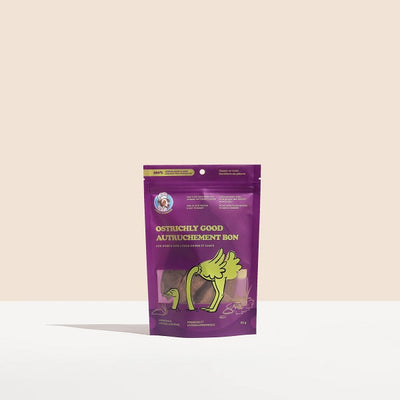 Chien Gourmand Morceaux d'Autruche Lyophilisés pour chiens et chats 56g
