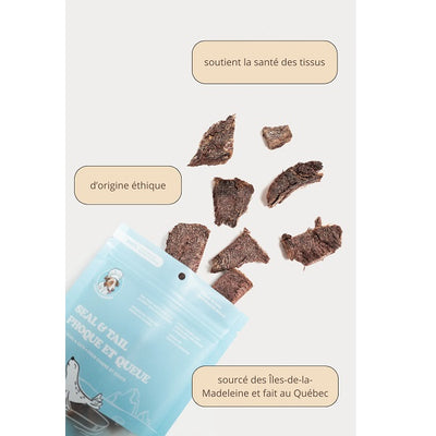 Chien Gourmand Morceaux de Phoque Lyophilisés pour chiens et chats 56g