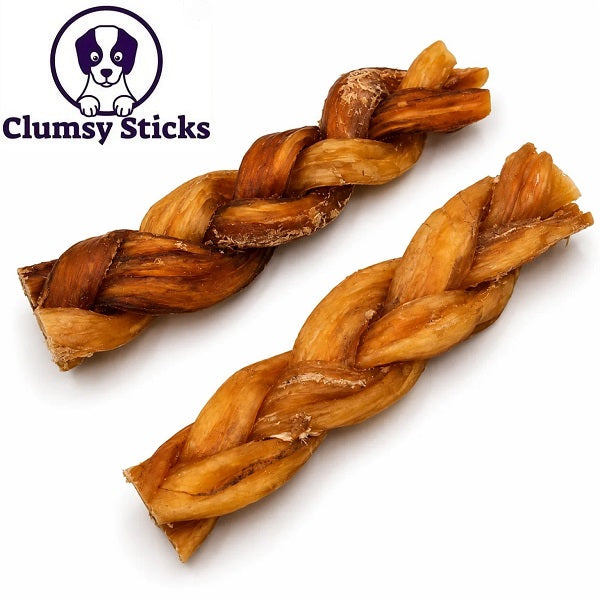 Clumsy Sticks Tendon de cou de buffle tressé 6″