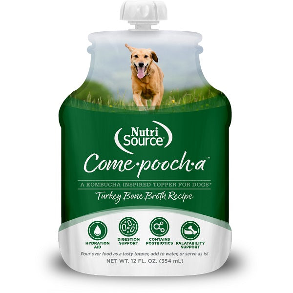 Come-Pooch-A Bouillon d'os de dinde pour chiens 354ml