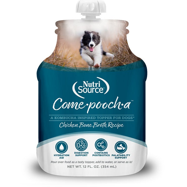 Come-Pooch-A Bouillon d'os de poulet pour chiens 354ml