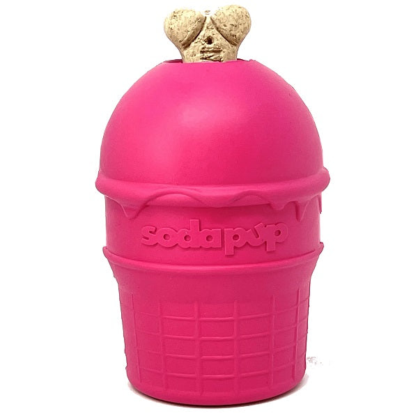 SodaPup Crème glacée rose large