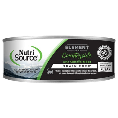 NutriSource Element Nourriture Chat Country side Poulet et Œuf Sans Grains 141,75g