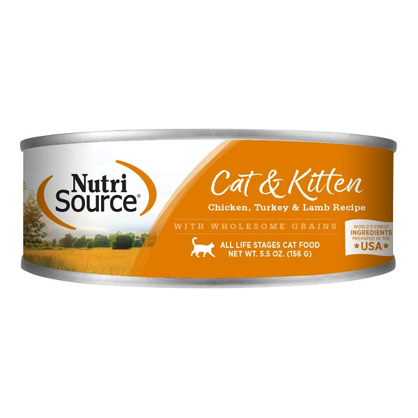 NutriSource Nourriture Chat Poulet ,Dinde er Agneau 156gr