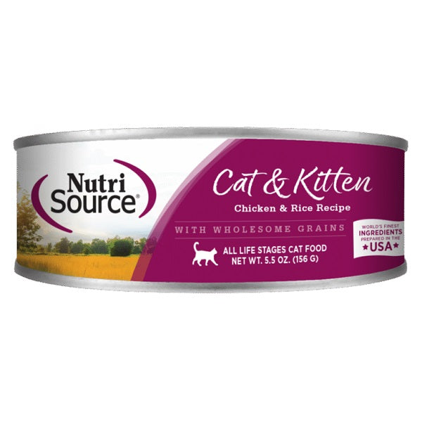 NutriSource Nourriture Chat Poulet et Riz 156gr
