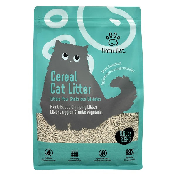 Litière pour chat Dofu Cat aux céréales 2.5kg