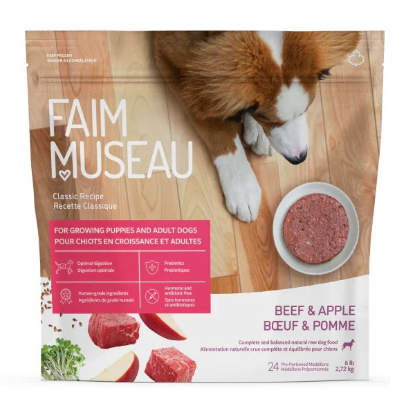 Faim Museau bœuf et pomme pour chien 6lb