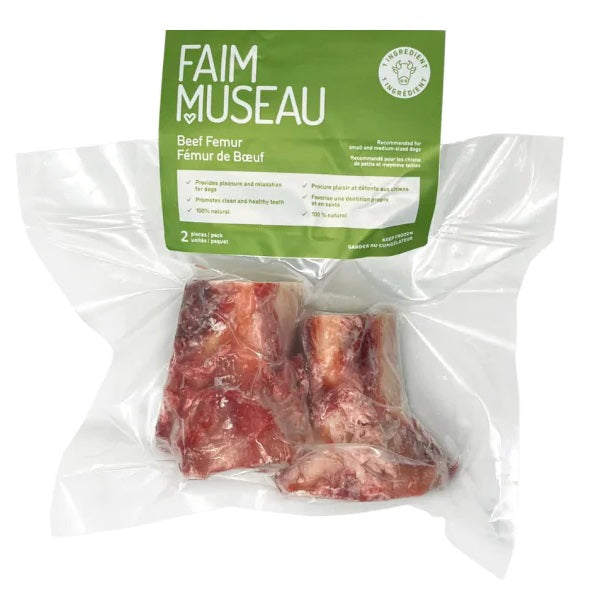 Faim Museau fémur de bœuf x2