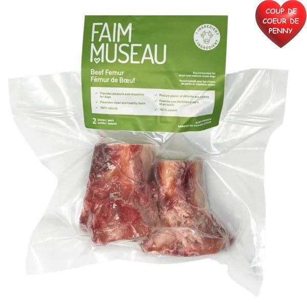 Faim Museau fémur de bœuf x2