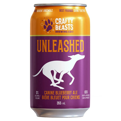 Fetch Unleashed bière bleuet pour chien 355ml - La boite à Penny