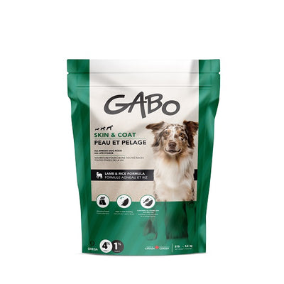 Gabo Nourriture Pour Chien, Tout Stade De Vie - Peau & Pelage, à l'agneau Et riz 8 Lbs