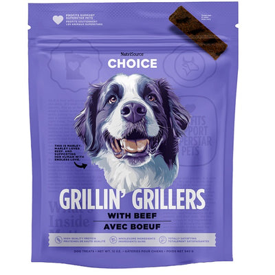 NutriSource Grillin Grillers boeuf 340 gr