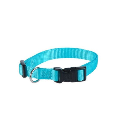 Collier Hunter en nylon ajustable aqua ½" X 10-15"