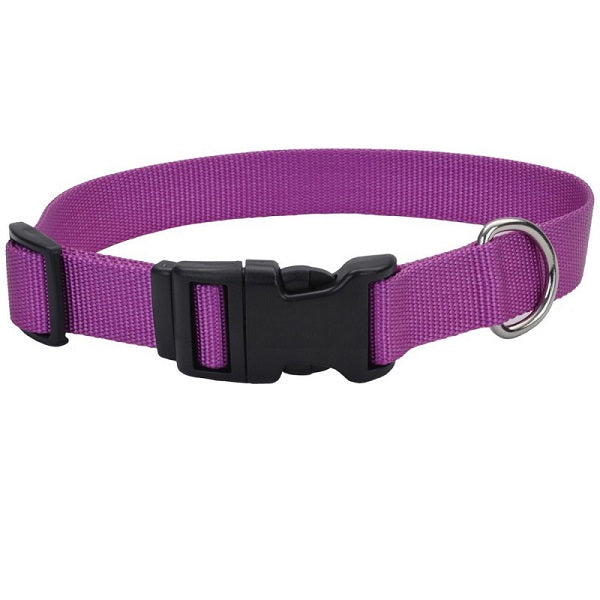 Collier Hunter en nylon ajustable mauve 1" X 17-26"