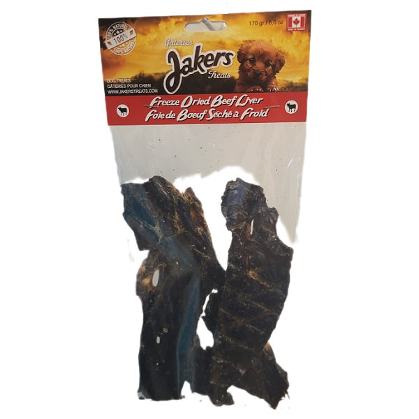 Jakers Treats Foie de boeuf séché à froid 170g