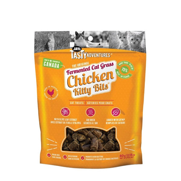 Jay's Kitty Bits fermentées au poulet pour chats 60g