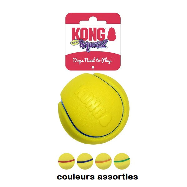 KONG Squeezz Tennis Balle Assorti large