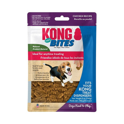 KONG Bites gâteries mini pour chien au poulet 142g