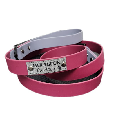 Paraluck Laisse Rose de Biothane 4 pieds