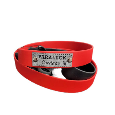 Paraluck Laisse Rouge  de Biothane 5 pieds