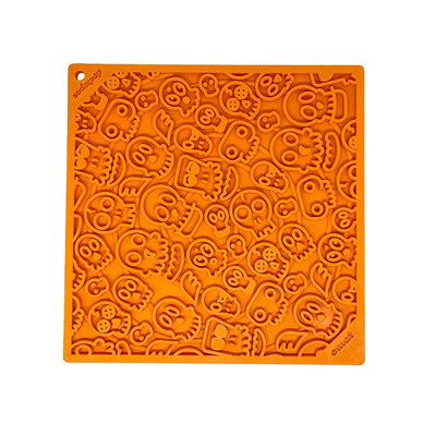 SodaPup Tapis à Lécher Zombie orange 8x8"