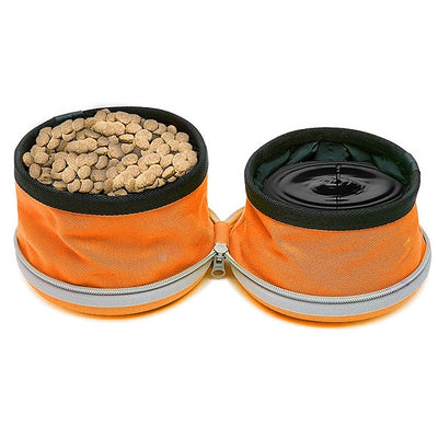 MUTTLUCKS MuTTravel bol orange 2 en 1