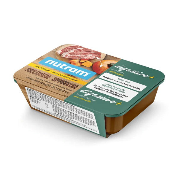 Nutram Combinaisons Optimales Digestive+ Chien Agneau & Citrouille, Sans Grains 227g