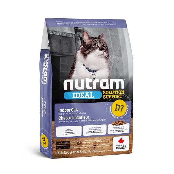 Nutram Ideal I17 Chat D'intérieur Poulet et Oeufs Entiers 12lbs