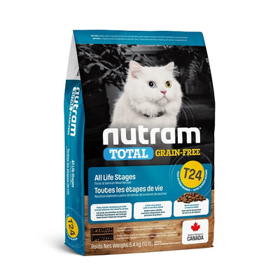 Nutram Total T24 Chat Sans Grains Truite et Saumon 12lbs