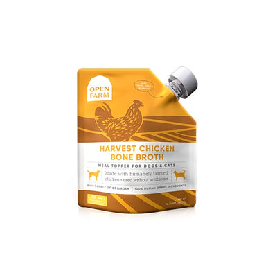 OPEN FARM Bouillon de poulet pour chien et chat 355ml