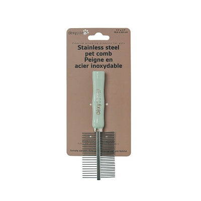 Dexypaws Outils De Toilettage Ou De Soins, Peigne Démêloir Double Face En Acier Inoxydable