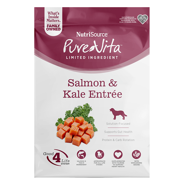 Nutrisource Pure Vita Saumon et Chou Frisé 25lb