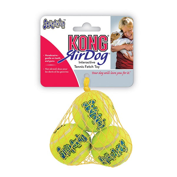 KONG Squeakair moyenne balles tennis couinantes (3 unités)