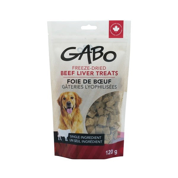 Gabo, Gâteries Lyophilisées Pour Chien Foie De Bœuf 120g