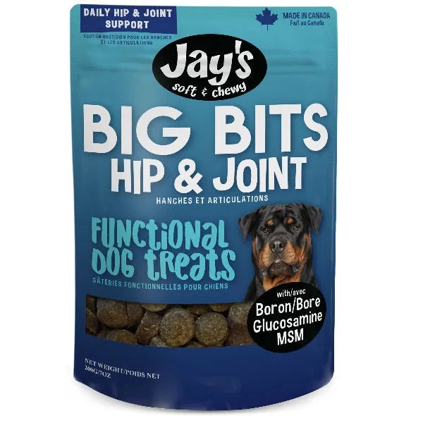 Jay's Big Bits gâteries hanches et articulations pour chiens 200g