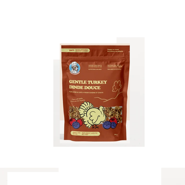 Chien Gourmand Dinde Douce Booster Lyophilisé pour chiens et chats 56g
