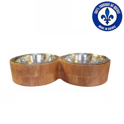 ArboRustique Bol Artisan double pour petit chien