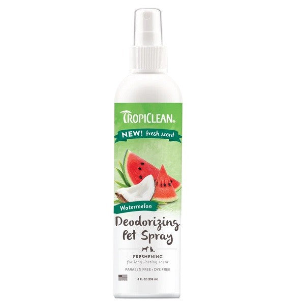 Tropiclean vaporisateur désodorisant pour animaux - Melon et nois de coco 236ml