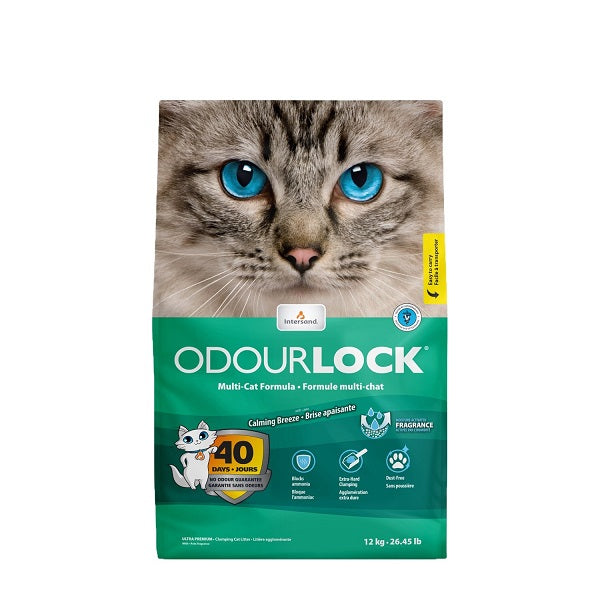 Intersand Odourlock Litière Agglomérante Brise Apaisante 12kg