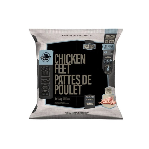 Big Country Raw pattes de poulet 1Lb