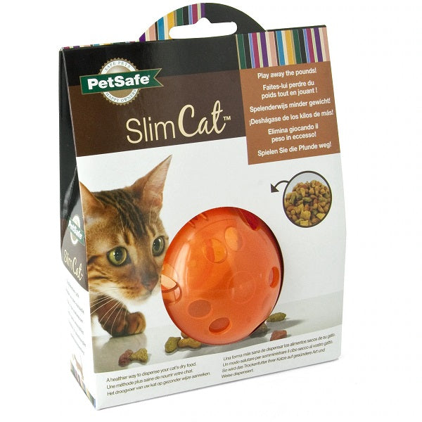 PetSafe Slimcat balle contrôle de poids orange - La boite à Penny